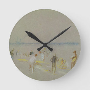 Kricket Josephs Mallord William Turner auf der Runde Wanduhr