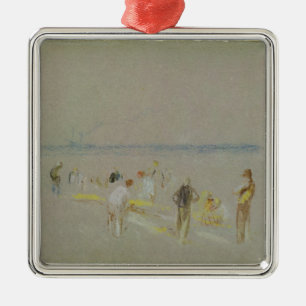 Kricket Josephs Mallord William Turner auf der Silbernes Ornament