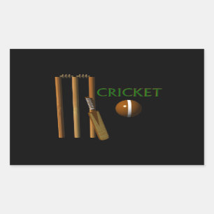 Kricket Rechteckiger Aufkleber