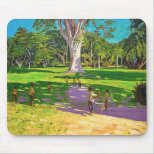 Kricketmatch botanische Gärten Dominica Mousepad
