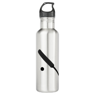 Kricketschläger und Ball-Grafik Edelstahlflasche