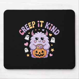 Kriech es Art Süßes Monster Halloween Lustig  Mousepad