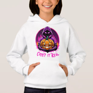 Kriech es Echt, Gruselige Halloween-Illustration Hoodie