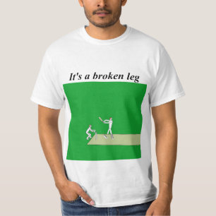 Kriechbegriff gebrochenes Bein T-Shirt