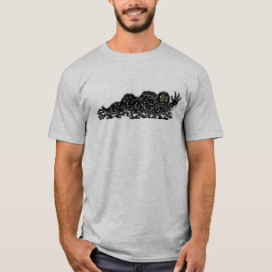 Kriechender Schleim-Hulk seltsame Horror-Kunst T-Shirt