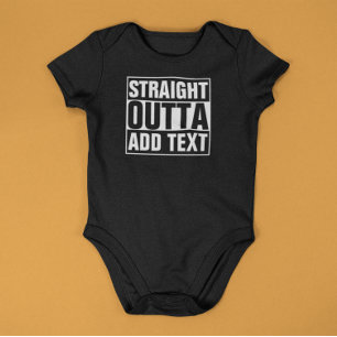 Kriechendes Baby - STRAIGHT OUTTA Create Your Own Strampler