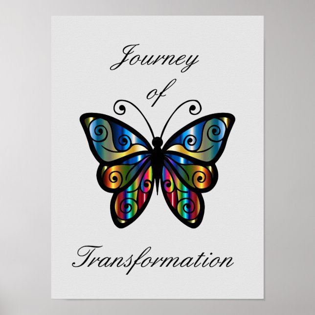 Kriechendes Butterfly-Heilposter Poster (Vorne)