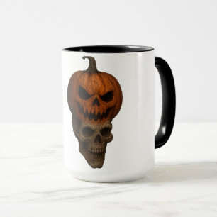 Kriechendes realistisches Halloween-Kürbiskuschels Tasse