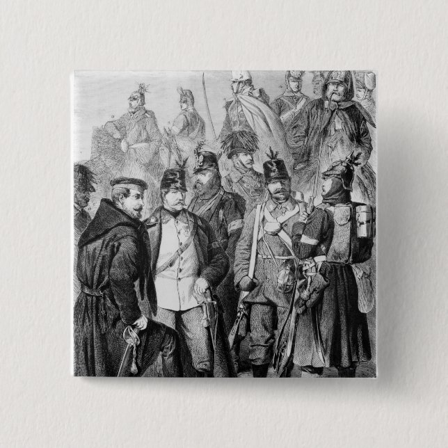 Krieg der Herzogtümer Button (Vorderseite)