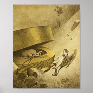 Krieg der Marsianer gegen die SciFi-Außerirdischen Poster