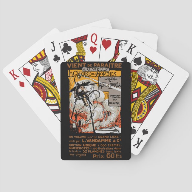 KRIEG DER WELT FRANZÖSISCHES POSTER 1906 SPIELKARTEN (Rückseite)