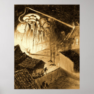 Krieg der Weltherme an der Chobham Road Poster