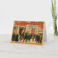 Krieg des Reichtums - 1895 Grußkarte