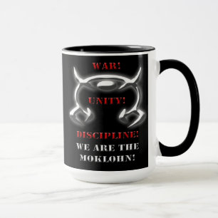 Krieg! Einheit! Disziplin! (Schwarzer Gang) Tasse