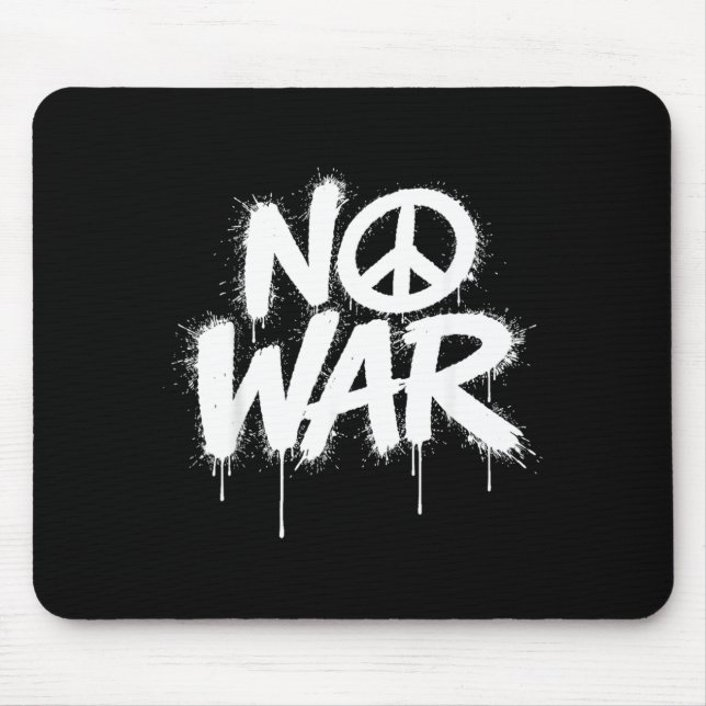 Krieg Frieden Proteste Welt Freiheit Unabhängigkei Mousepad (Vorne)