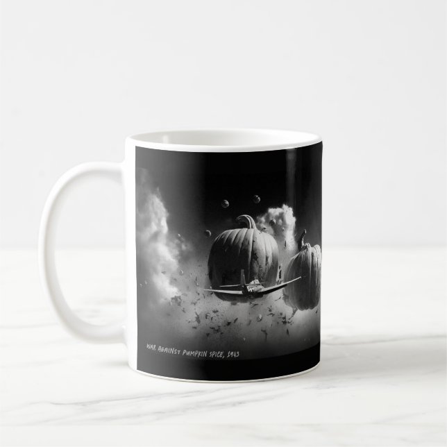 Krieg gegen Kürbisgewürz Kaffeetasse (Links)