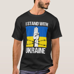 Krieg I steht für ukrainischen Frieden unter ukrai T-Shirt
