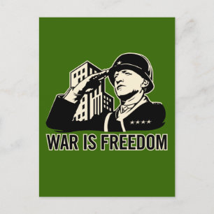 Krieg ist Freiheit Postkarte