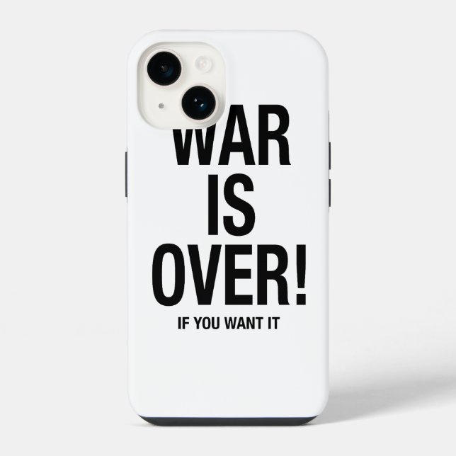 Krieg ist vorbei iPhone 14 hülle (Rückseite)