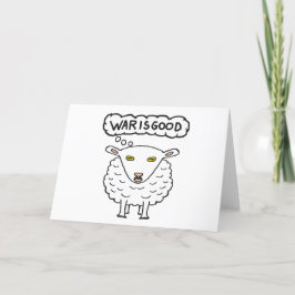 Krieg - Krieg ist gut Feiertagskarte