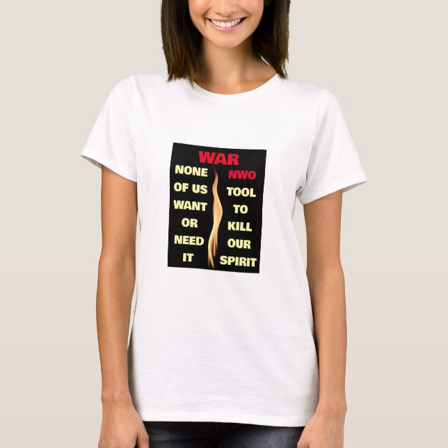 Krieg (Licht) T - Shirt (Vorderseite)