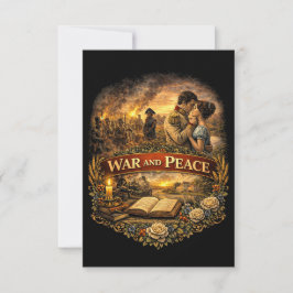 Krieg und Frieden Dankeskarte