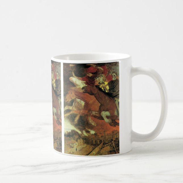 Krieg von Arnold Bocklin, Vintager Symbolismus Kun Kaffeetasse (Rechts)