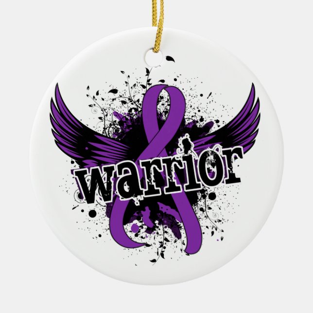 Krieger16 Crohns Krankheit Keramikornament (Vorne)