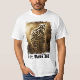 Krieger Abstrakter Militärsoldat Heldin Veteran Ar T-Shirt