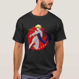 Krieger Action Jump Rote Sonne T-Shirt