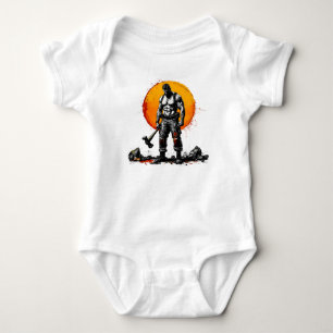 Krieger Barbar mittelalterlich Fantasy Hammer T-Sh Baby Strampler