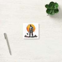 Krieger Barbar mittelalterliche Fantasie Post-It-N
