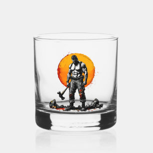 Krieger barbarische mittelalterliche Fantasie Humm Whiskyglas