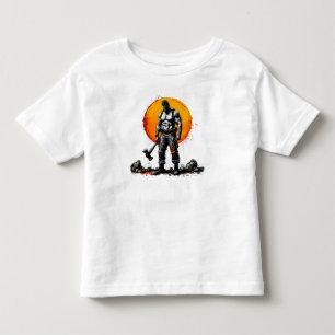 Krieger barbarischen mittelalterlichen Fantasie hu Kleinkind T-shirt