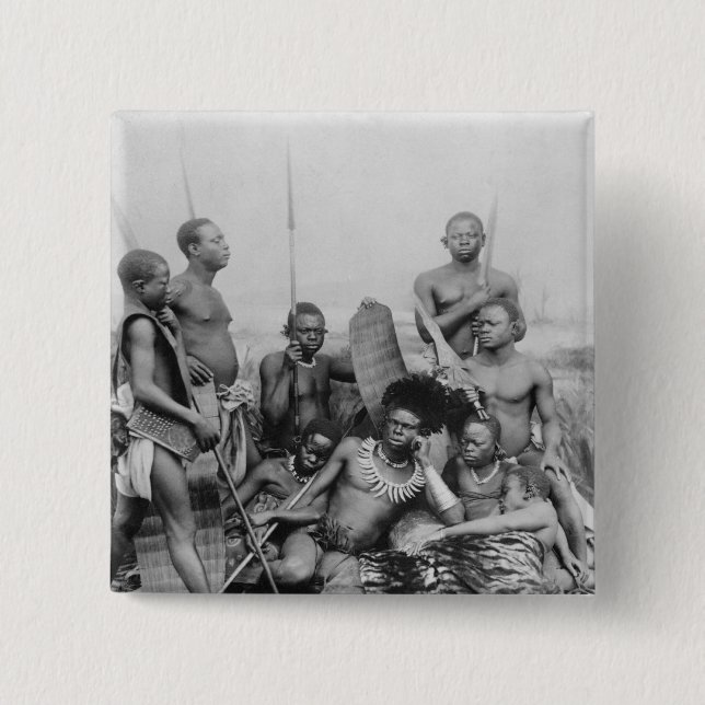 Krieger, Belgian Congo, 1894 Button (Vorderseite)