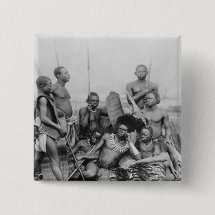 Krieger, Belgian Congo, 1894 Button