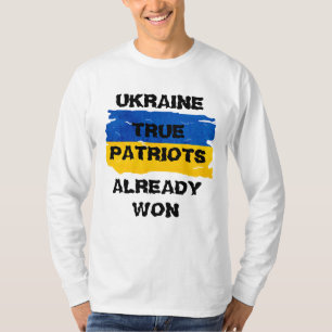 Krieger Blaue und Gelbe Ukraine-Flagge  T-Shirt