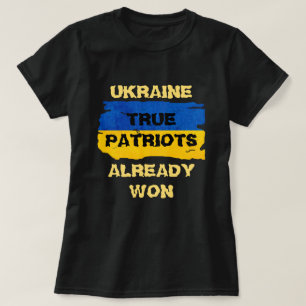 Krieger Blaue und gelbe ukrainische Flagge   T-Shirt