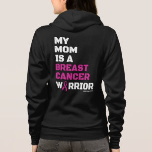 Krieger/Block/Mama...Brustkrebs Hoodie