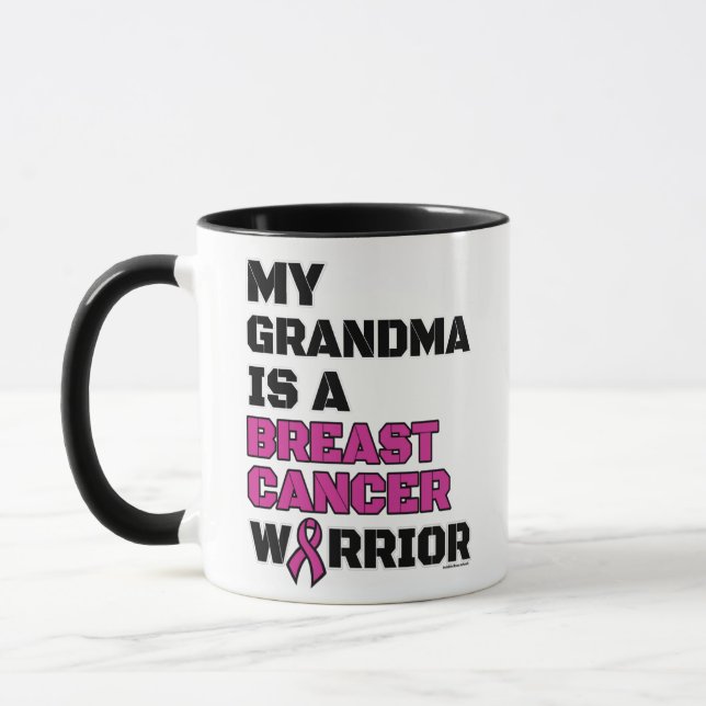 Krieger/Block/Oma...Brustkrebs Tasse (Links)