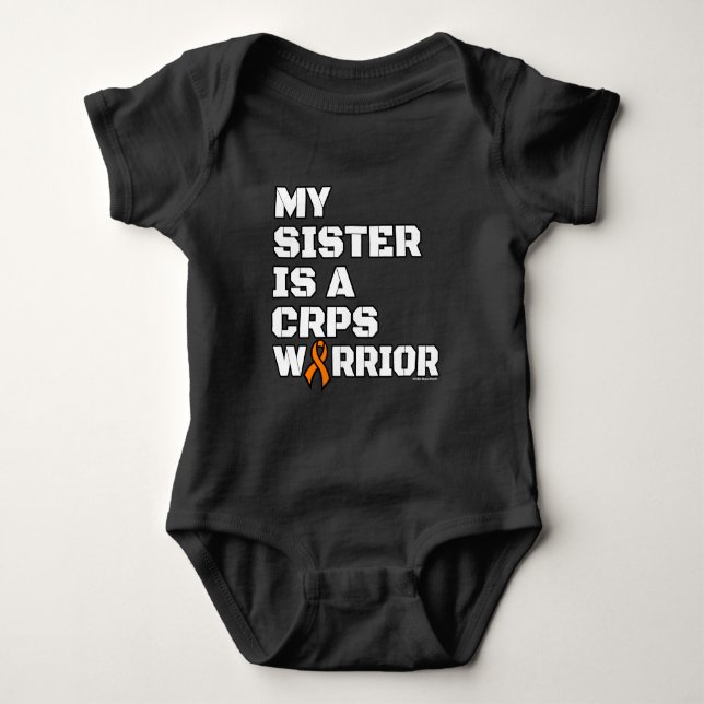 Krieger/Block/Schwester...CRPS Baby Strampler (Vorderseite)