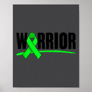 Krieger Depression Angst Bewusstsein für psychisch Poster