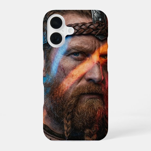 Krieger des Feuers und Eises - iPhone 16 Schutzhül Hülle (Rückseite)