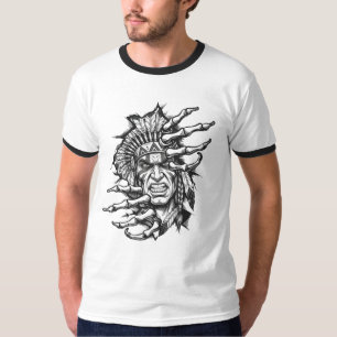 Krieger des indianischen Erbes T-Shirt