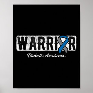Krieger Diabetes-Bewusstsein  Poster