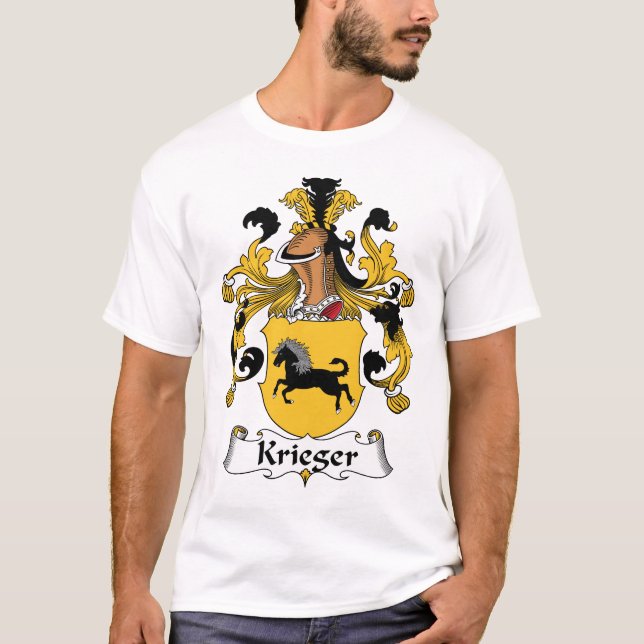 Krieger Familienwappen T-Shirt (Vorderseite)