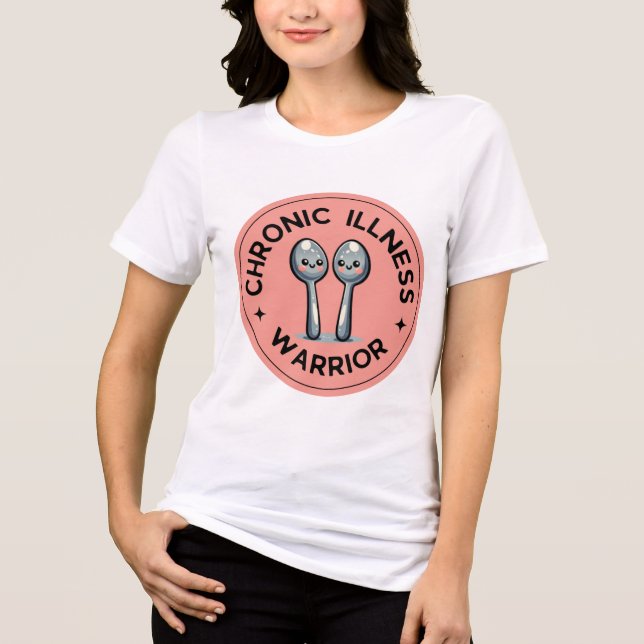 Krieger für chronische Krankheiten Tri-Blend Shirt (Vorderseite)