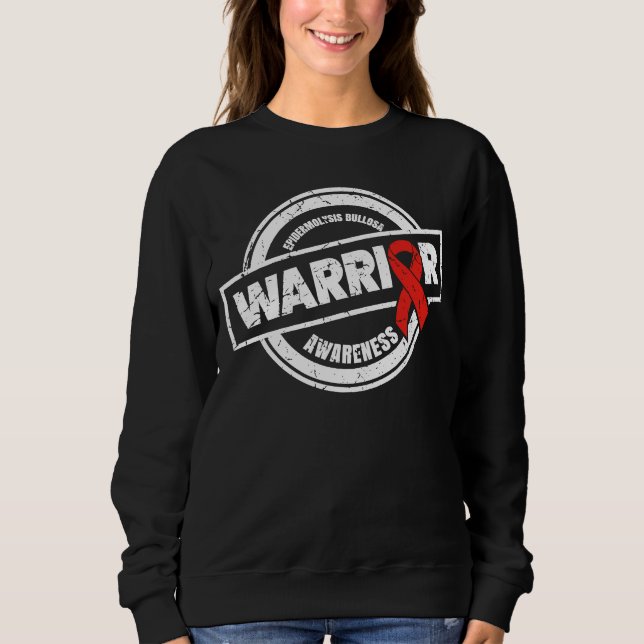 'Krieger' für Epidermolysis Bullosa Awareness Mon Sweatshirt (Vorderseite)