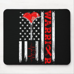 Krieger für Herzoperationen Bewusstsein für Herzkr Mousepad