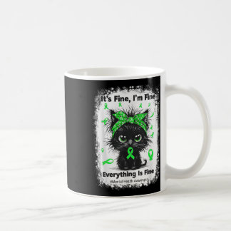 Krieger für psychische Gesundheit Bewusstsein Schw Kaffeetasse